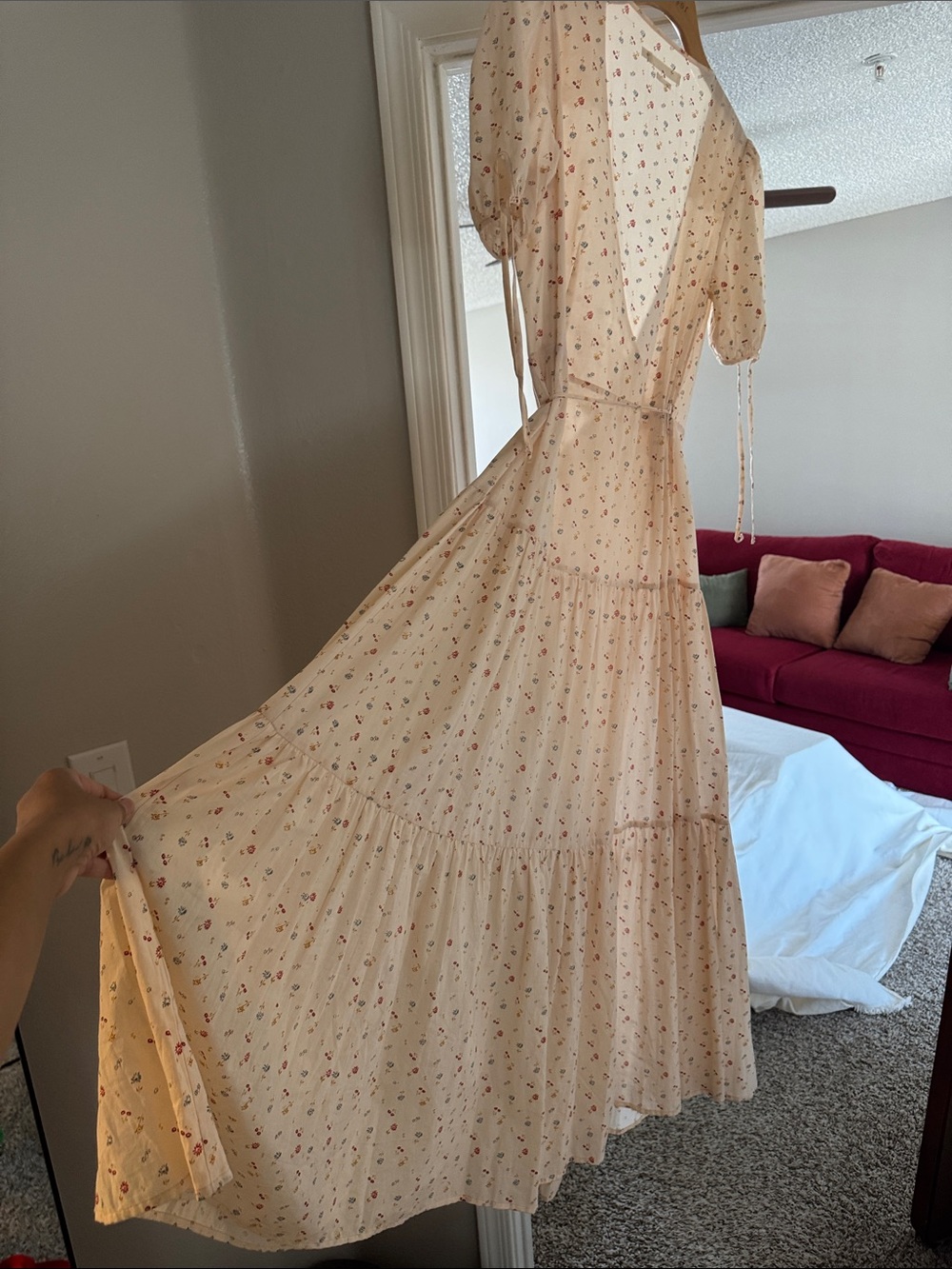 Christy Dawn Augusta Midi Dress in Carnelian Aster Garden - Picture 9 of 16